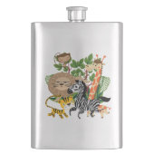 Tiersafari Flachmann (Vorderseite)