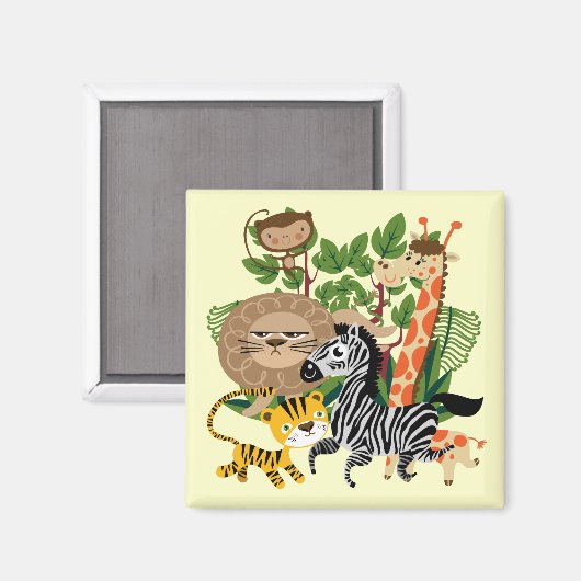 Tiersafari Magnet (Vorderseite/Rückseite)