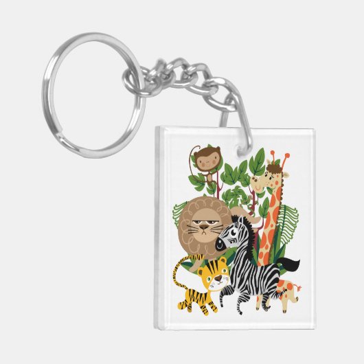 Tiersafari Schlüsselanhänger (Vorderseite links)