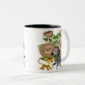 Tiersafari Zweifarbige Tasse (VorderseiteRechts)
