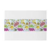 Tiersafarimuster Einladungsbanderole (Rückseitenbeispiel)