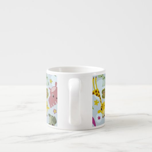 Tiersafarimuster Espressotasse (Rückseite)