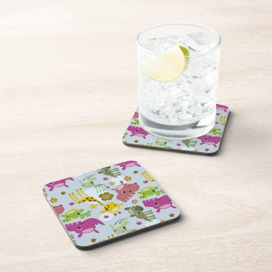 Tiersafarimuster Getränkeuntersetzer (Rechte Seite)