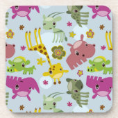 Tiersafarimuster Getränkeuntersetzer (Vorderseite)