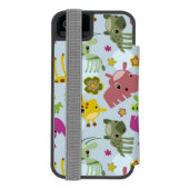 Tiersafarimuster Incipio iPhone Geldbeutel-Hülle (Folio Rückseite)
