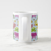 Tiersafarimuster Jumbo-Tasse (Rückseite)