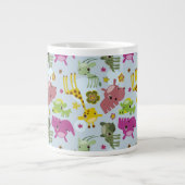 Tiersafarimuster Jumbo-Tasse (Vorderseite)
