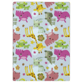 Tiersafarimuster Klemmbrett (Rückseite)