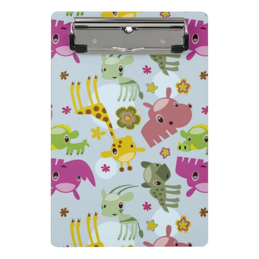 Tiersafarimuster Mini Klemmbrett (Vorderseite)