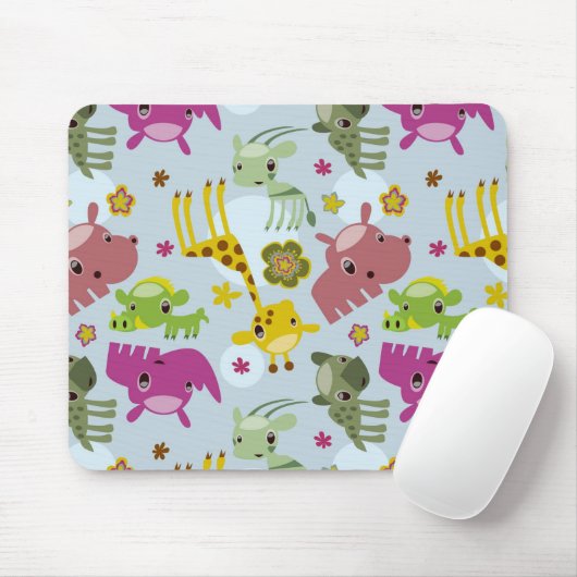 Tiersafarimuster Mousepad (Mit Mouse)