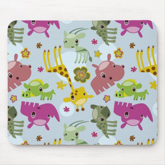 Tiersafarimuster Mousepad (Vorne)