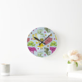 Tiersafarimuster Runde Wanduhr (Zuhause)