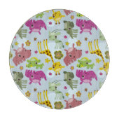 Tiersafarimuster Schneidebrett (Vorderseite)