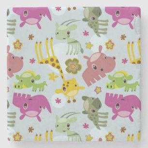 Tiersafarimuster Steinuntersetzer