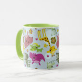 Tiersafarimuster Tasse (Vorderseite Links)