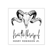 Tierschädel aus der Bibliothek des Individuellen N Gummistempel (Prägung)