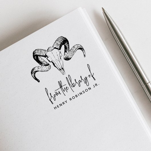 Tierschädel aus der Bibliothek des Individuellen N Gummistempel