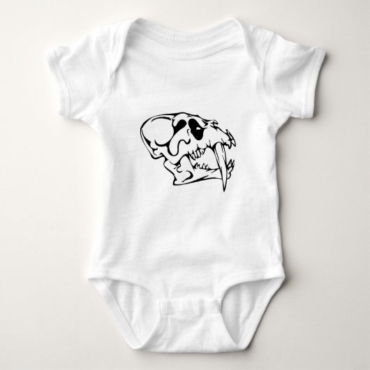 Tierschädel Baby Strampler (Vorderseite)