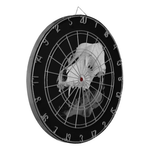 Tierschädel Dartscheibe (Vorderseite Links)