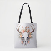 Tierschädel Delikate Blume Tasche (Vorderseite)