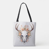 Tierschädel Delikate Blume Tasche (Rückseite)