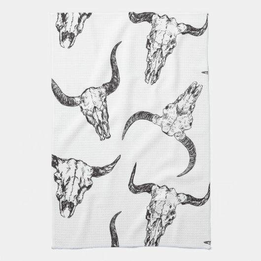 Tierschädel Geschirrtuch (Vertikal)