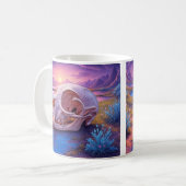 Tierschädel in der Wüste Sonnenuntergang Tasse (Vorderseite Links)