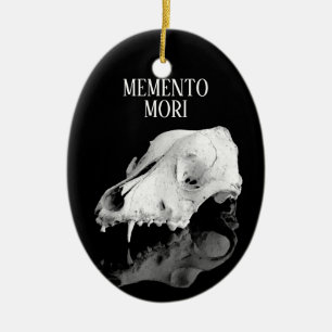 Tierschädel Keramik Ornament