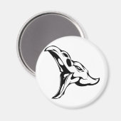 Tierschädel Magnet (Vorderseite/Rückseite)