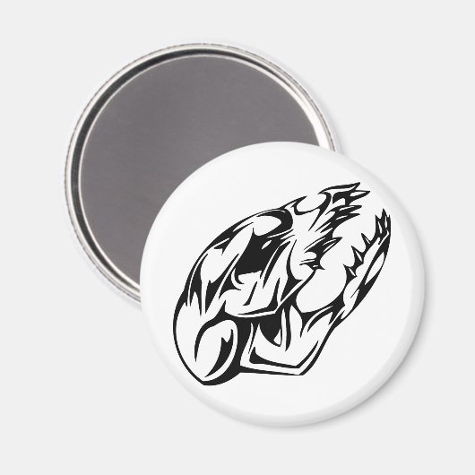 Tierschädel Magnet (Vorderseite/Rückseite)