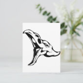 Tierschädel Postkarte (Stehend Vorderseite)
