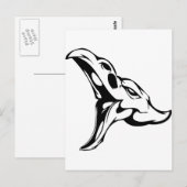 Tierschädel Postkarte (Vorne/Hinten)
