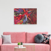 Tierschicksale von Franz Marc, Vintage kubistische Leinwanddruck (Insitu (Wohnzimmer))
