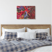 Tierschicksale von Franz Marc, Vintage kubistische Leinwanddruck (Insitu (Schlafzimmer))