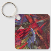 Tierschicksale von Franz Marc, Vintage kubistische Schlüsselanhänger (Vorderseite)