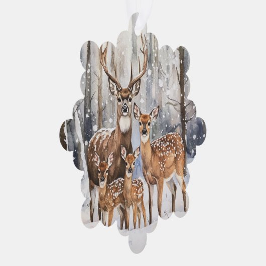 Tierschmuckkarte Ornament Karte (Rechts)