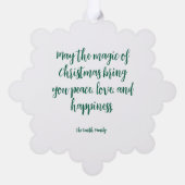 Tierschmuckkarte Ornament Karte (Rückseite)