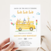 Tierschulbus Geburtstagsparty Einladung