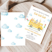 Tierschulbus Geburtstagsparty Einladung