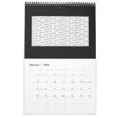 Tierschutz - Fraktal für Elefanten der Silhouette Kalender (Feb 2026)