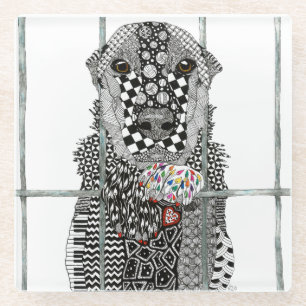 Tierschutz-Hundeglas-Untersetzer Glasuntersetzer