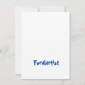 Tierschutz, Israel und Palästina-Karte Dankeskarte (Rückseite)