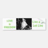 Tierschutz Piggy Vegan Car Autoaufkleber (Vorne)