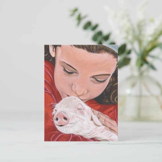 Tierschutz Postkarte (Stehend Vorderseite)