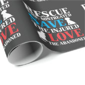 Tierschutz Rett Cat Dog Vet Tech Veterinary Geschenkpapier (Rolleneckpunkt)