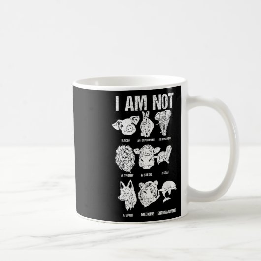 Tierschutz - Vegan Kaffeetasse (Rechts)