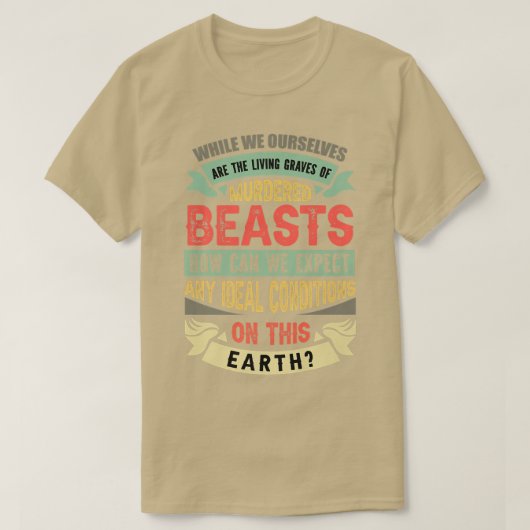 Tierschutz, vegan, vegetarisch T-Shirt (Design vorne)