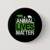 Tierschutz Vegetarier - Environ Button (Vorderseite)