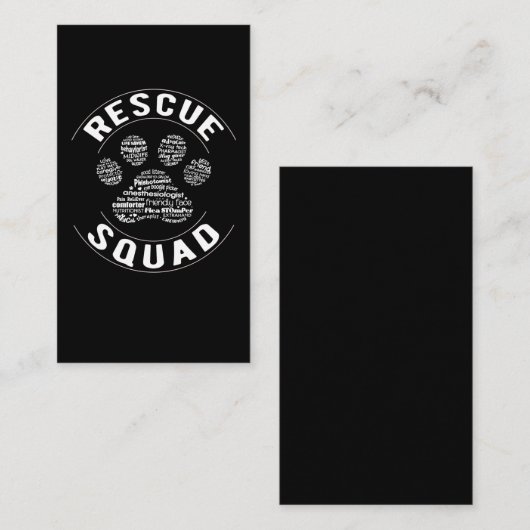 Tierschutzarzt Tech Paw Tierarzt Visitenkarte (Vorne/Hinten)