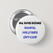 Tierschutzbeauftragter2, phantastischer Knopf Button (Vorne & Hinten)